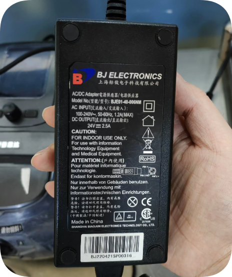 *Brand NEW*BJ ELECTRONICS BJE01-40-006NM AC/DC Adapter 24V 2.5A 60W Power Supply for IT & Medical Equipment Po